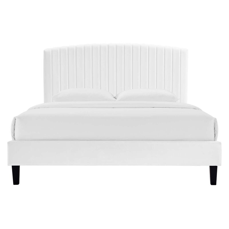 Modway - Alessi Performance Velvet Full Platform Bed image number 0