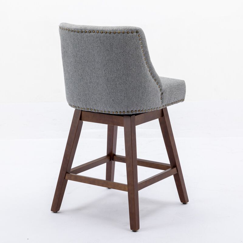Streamdale Ergonomic Swivel Chair with Curved Back and Cushioned Seat image number 4