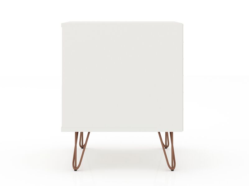 Rockefeller White 1-Drawer Nightstands (Set of 2) image number 5