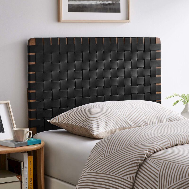 Sparta Weave Vegan Leather Twin Headboard image number 7