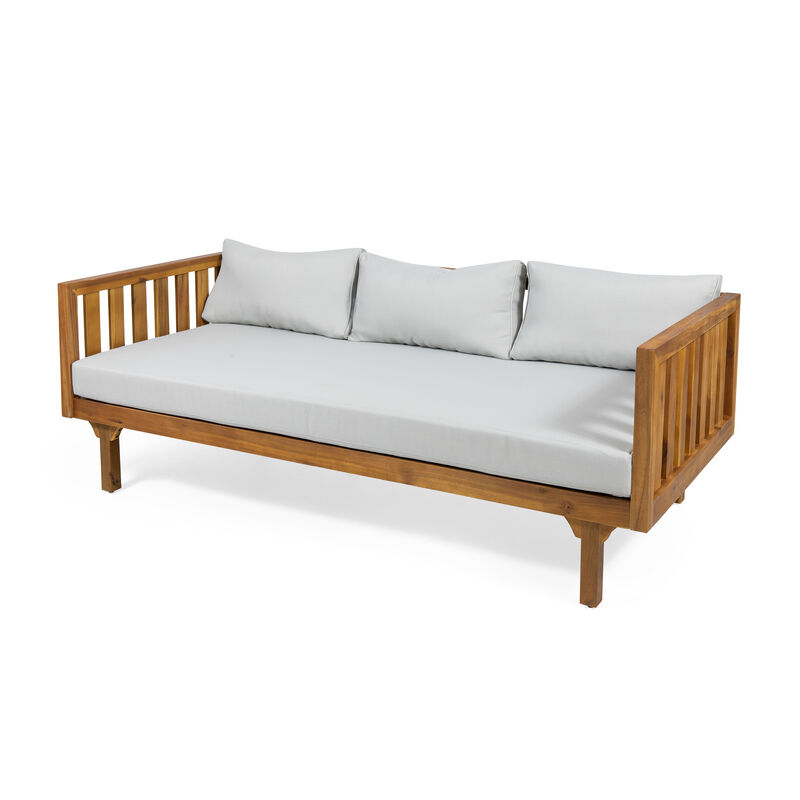 Merax Outdoor Wood Frame 3 Seats Sofa