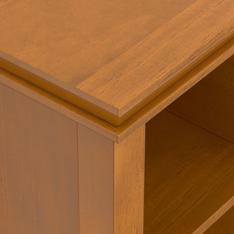 Artisan SOLID WOOD 48 inch x 57 inch Transitional 12 Cube Storage in Honey Brown