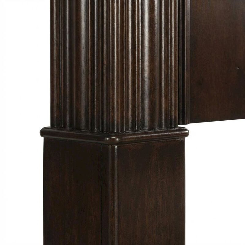 Liberty Furniture Cognac King Poster Headboard Solid and Manufactured Wood Traditional Design image number 4