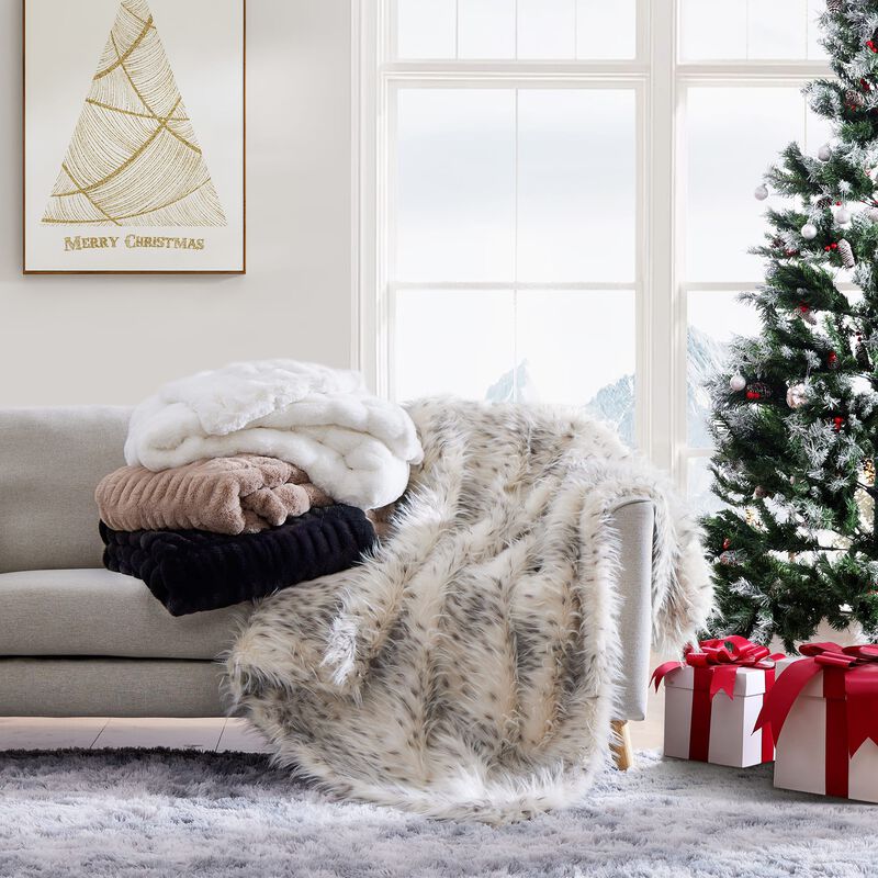 Ermine Double-Sided Oversized Throw image number 2