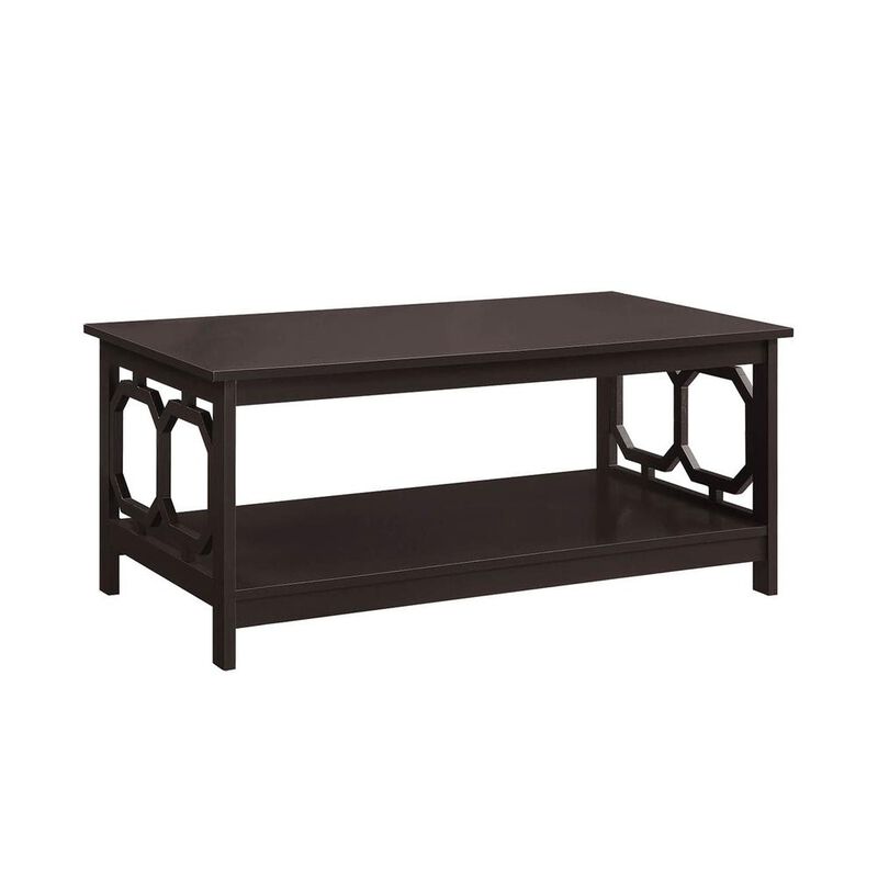 Convience Concept, Inc. Omega Coffee Table with Shelf Espresso
