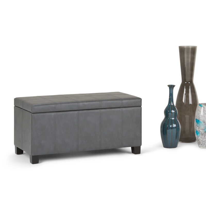 Simpli Home Dover Storage Ottoman Bench image number 2