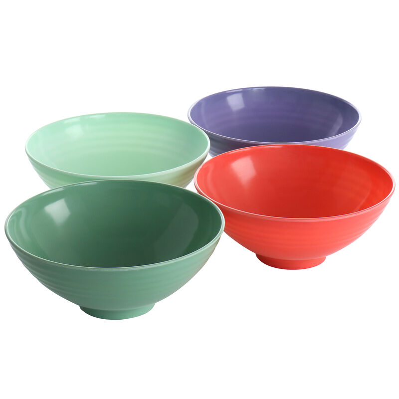 Gibson Home Zelly Melamine 7 in 16 Piece Bowl Set in Assorted Colors