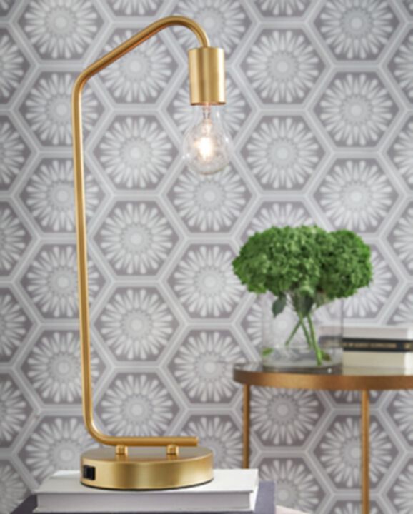 Ashley Covybend Desk Lamp in Gold