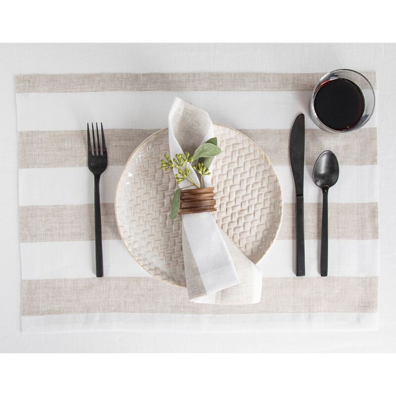 Linen Placemats - Cabana Stripe