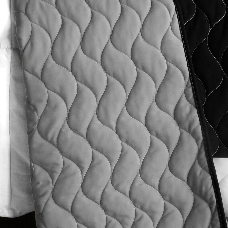 Classical Sentiment Queen Size 3PC Quilted Patchwork Bed Cover Bedding Set image number 3