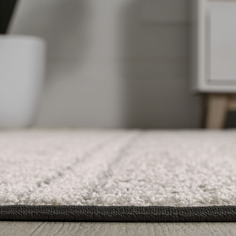 Ormond High-Low Modern Trellis Geometric Area Rug