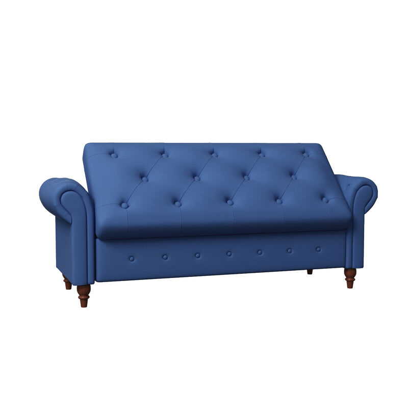 Streamdale Bed Bench Navy Blue Fabric image number 7