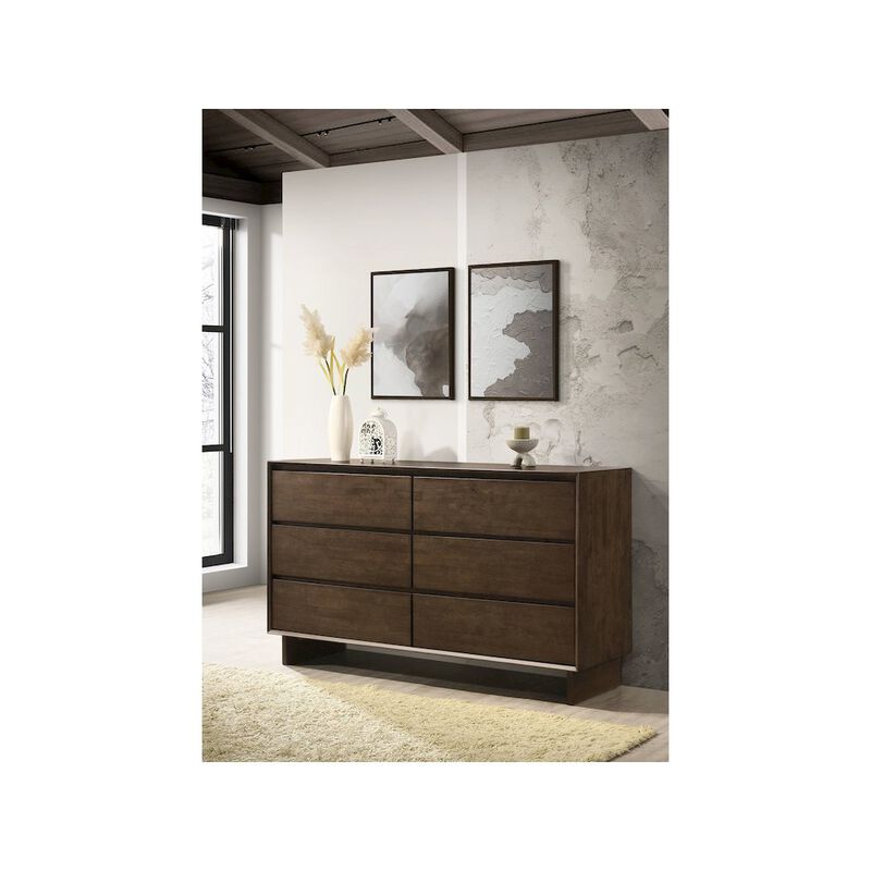 Coaster Co. of America Glenwood 6-drawer Dresser Cabinet Warm Brown image number 5