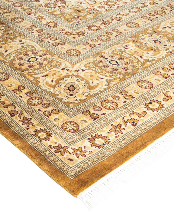 Mogul, One-of-a-Kind Hand-Knotted Area Rug  - Yellow, 6' 1" x 9' 5"