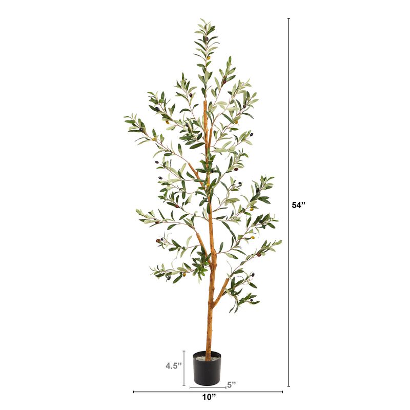 Hivvago 4.5 Feet Olive Artificial Tree