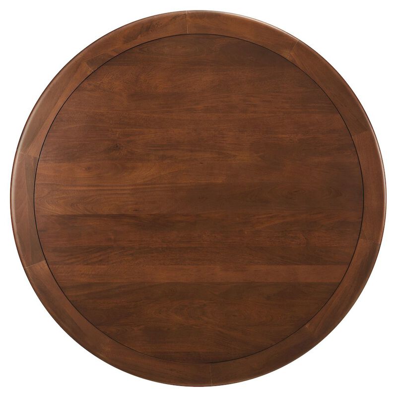 Lippa 60" Round Pedestal Solid Wood Dining Table image number 3