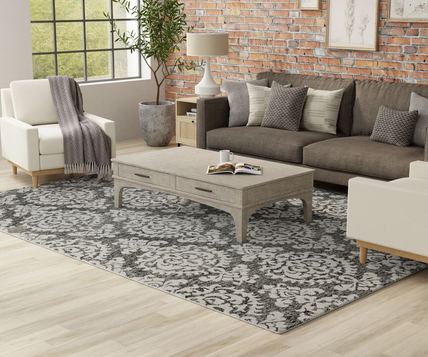 Belfort 8A26F Charcoal 5' x 8' Rug