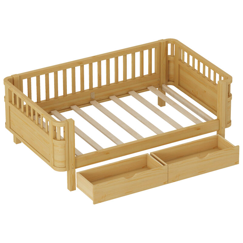 Pangsu Wood Platform Bed for Kids image number 5