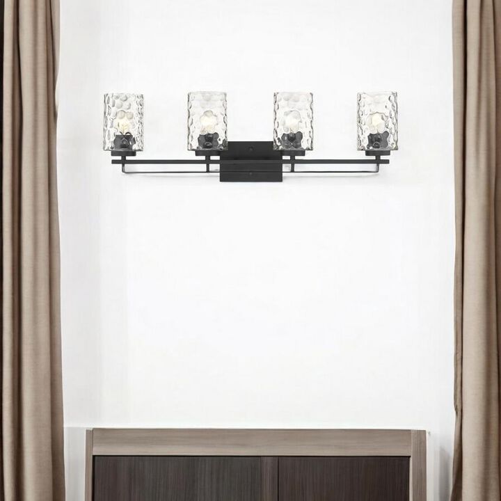 Hivvago Livvy 4-Light Matte Black Vanity