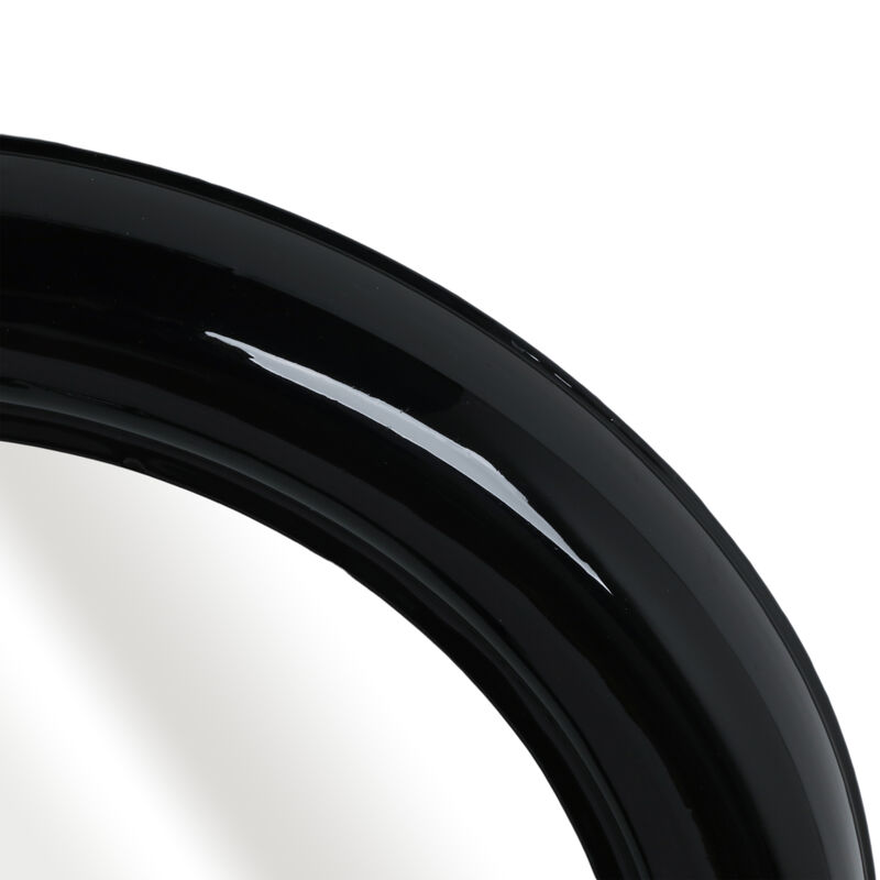 Metal 36" Round Mirror, Black image number 4