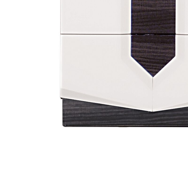 Wood Bedside Table with 2 Drawers – Functional Nightstand for Bedroom