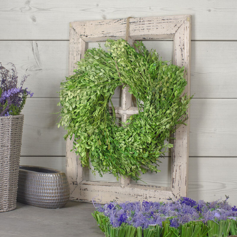 Green Foliage Artificial Spring Wreath  15-Inch image number 1