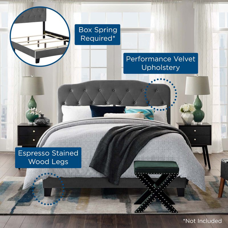 Modway - Amelia Queen Performance Velvet Bed image number 5