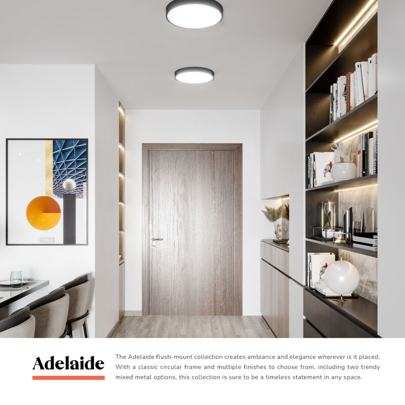 Adelaide 15 in LED Flush Mount image number 6