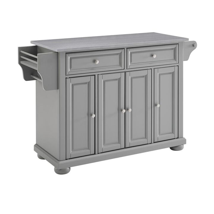 Crosley Furniture Alexandria Stainless Steel Top Kitchen Island/Cart