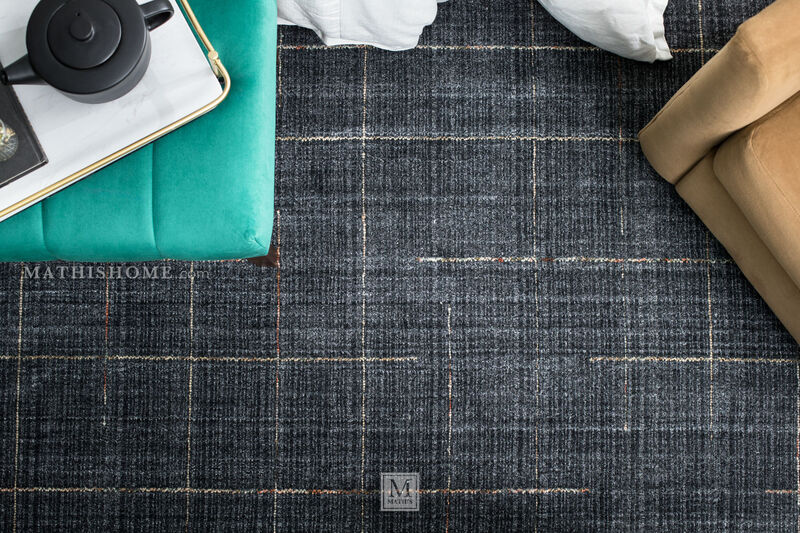 Kiki KIK697 Charcoal 7'6"x9'6 Rug