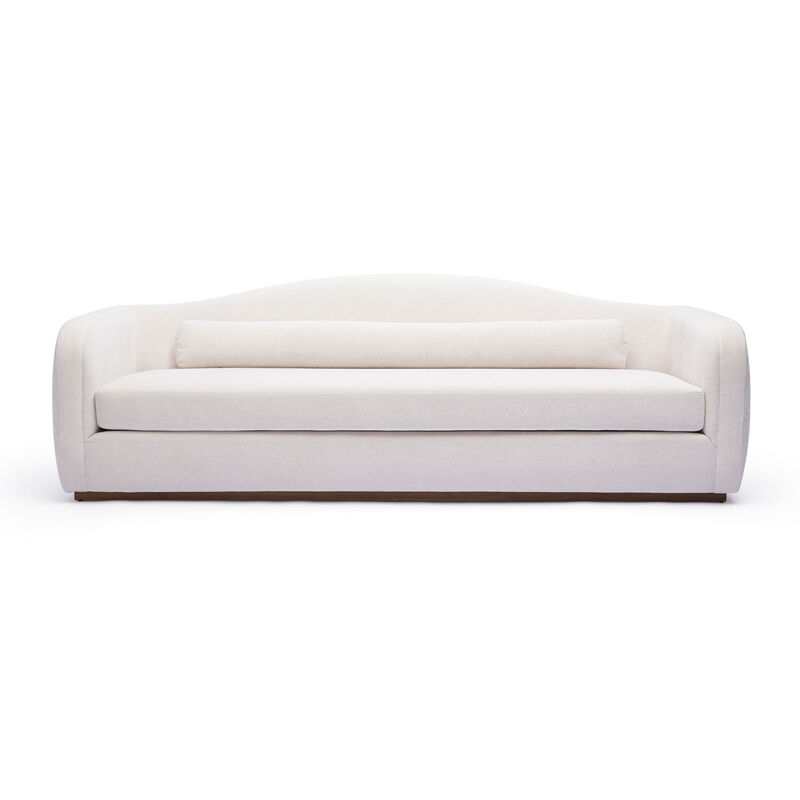 Camille Green Performance Linen Chenille Sofa image number 1