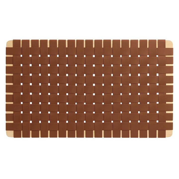 Sparta Weave Wall-Mount Vegan Leather Twin Headboard