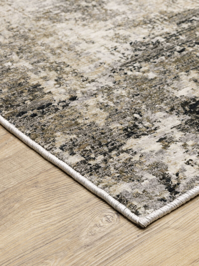 Nebulous 3'3" x 5' Beige/Charcoal Rug