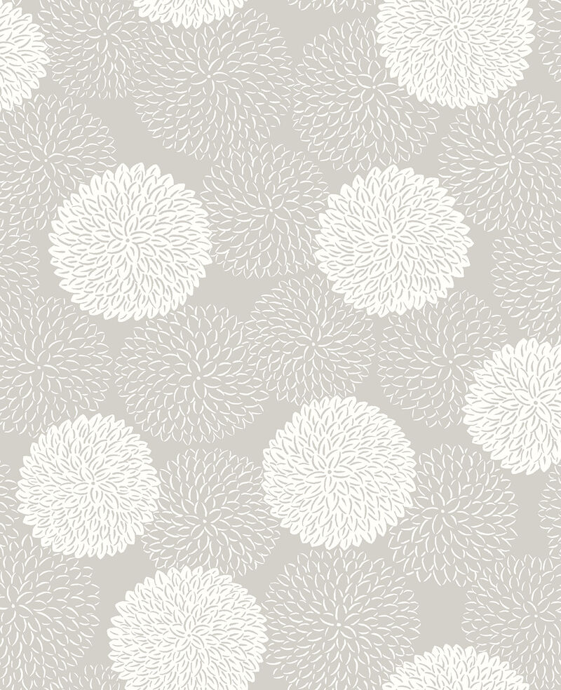 Blithe Taupe Floral Wallpaper image number 0