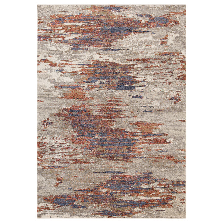 2 x 3 Beige Abstract Power Loom Area Rug