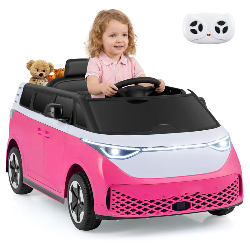 Kids 12V Electric Ride On Bus with LED Lights and Music for Garden Play image number 3