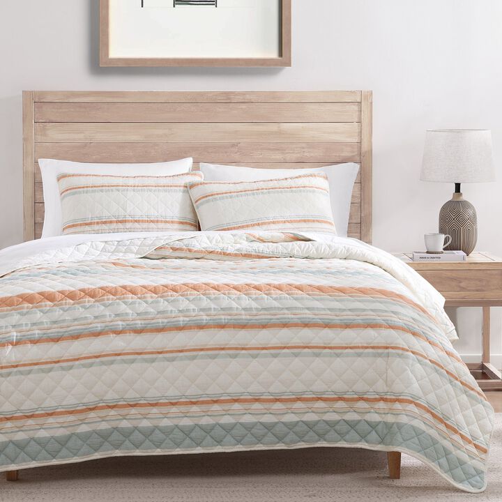 Mystic Coral Full/Queen Quilt Set