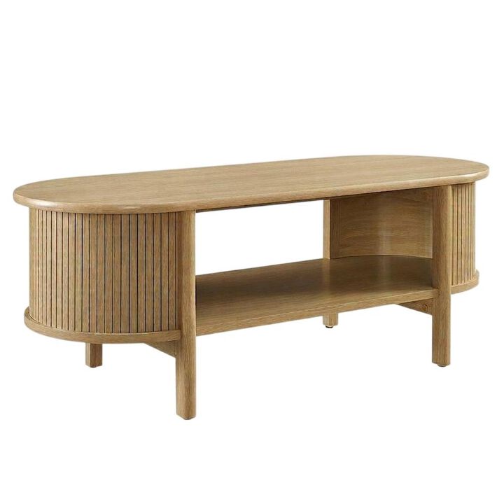 Modern Coffee Table with 35lb Weight and Stylish Base
