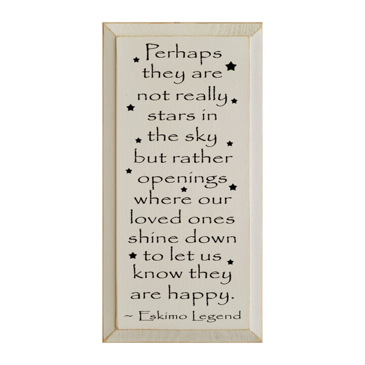 Memorial Wood Sign Loved Ones Shine Down Inspirational Sympathy Wall Decor