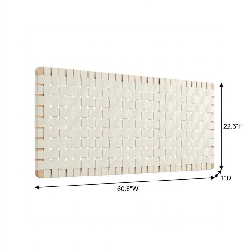 Vegan Leather Wall-Mount Headboard Queen Size with Durable Modern Design image number 2
