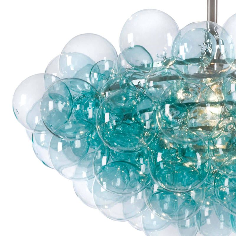 Bubbles Chandelier in Aqua