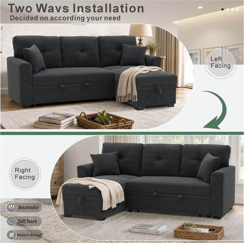 Ludfob Storage Sleeper Sofa image number 6