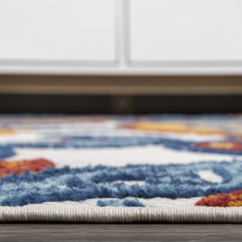 Julien Paisley High-Low Indoor/Outdoor Area Rug