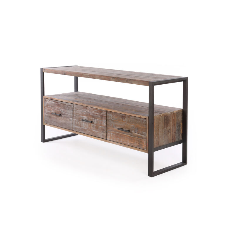 Streamdale Reclaimed Wood Media Console with Drawers image number 3