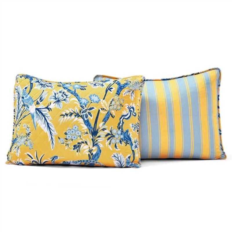 Polyester Peacock Bedding Set &ndash; Lightweight 3-PC Quilt Ensemble