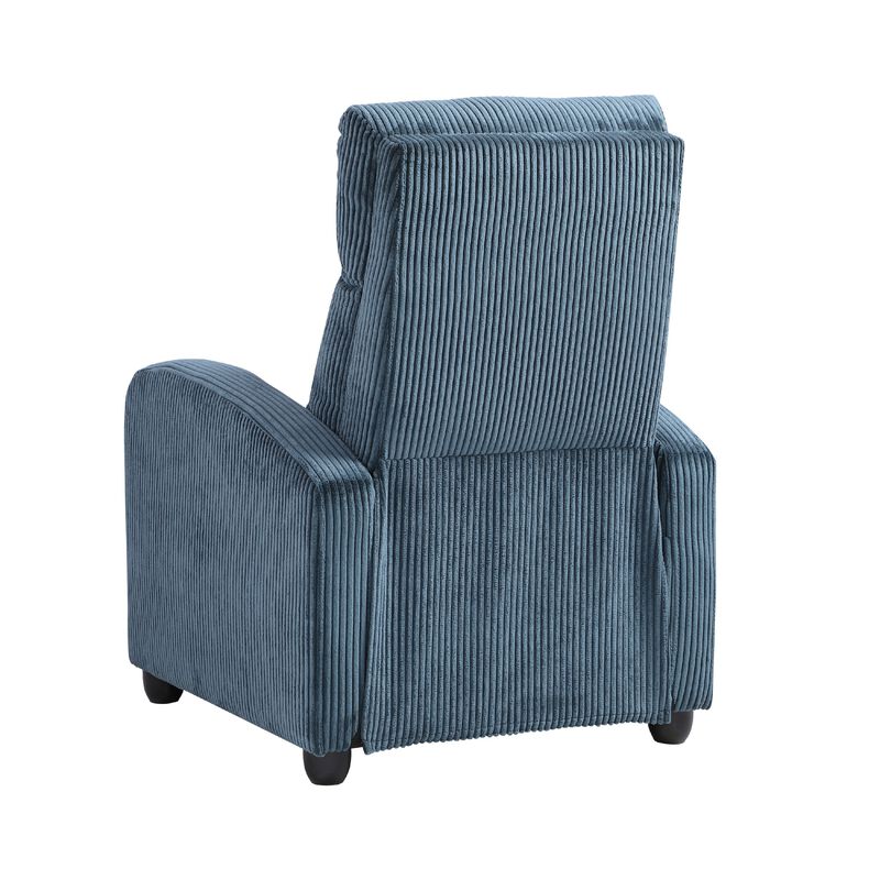 Pary Manual Push Back Reclining Chair with Midnight Blue Corduroy image number 2
