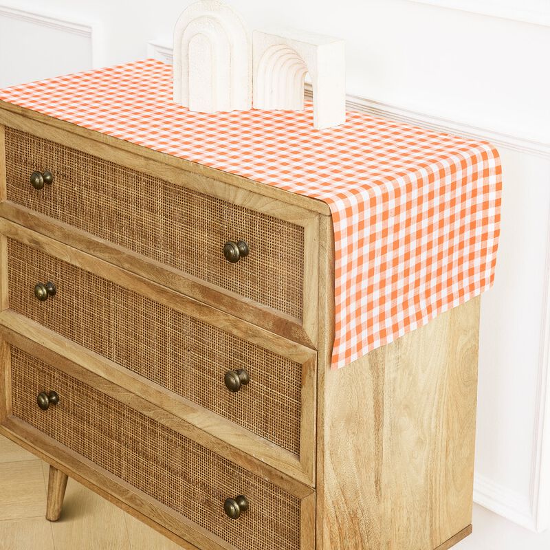 Linen Table Runner - Gingham Check image number 3