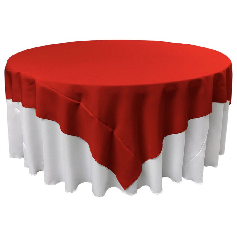 72-Inch Square Table Cover in Polyester Poplin for Kitchen or Parties image number 0