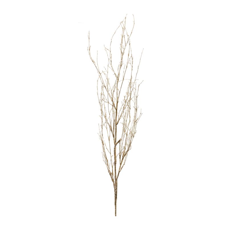 Set of 6 Glittered Decorative Branches for Holiday, Seasonal, and Home Decor
