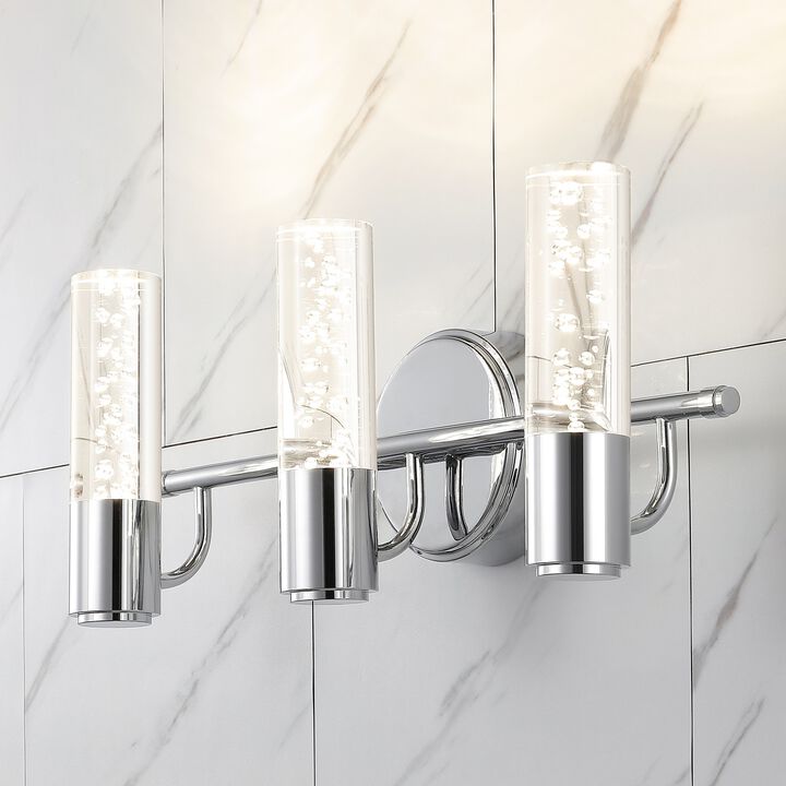 Bolha Minimalist Modern Bubble Acrylic/Iron Integrated LED Vanity Light